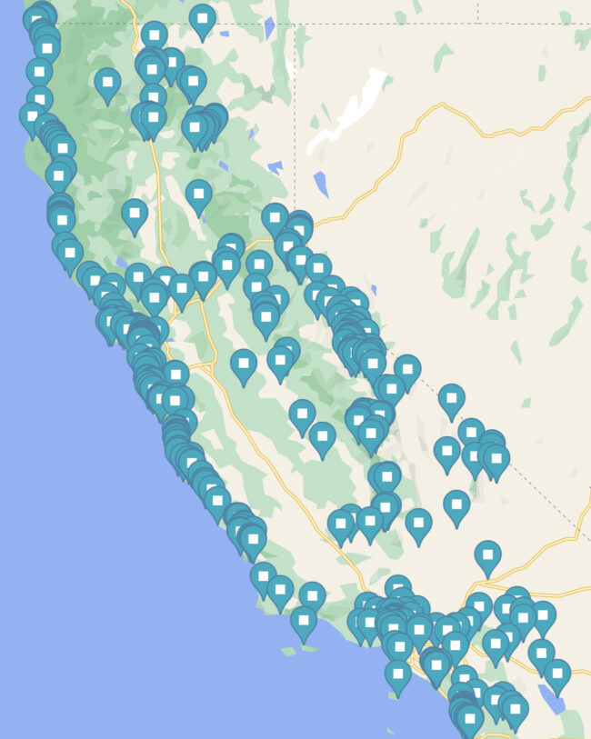 Interactive California Map