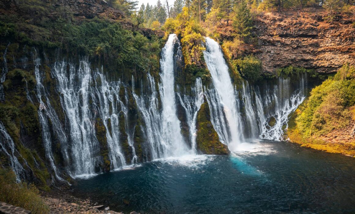 One of the best waterfalls in California is Burney Falls in McArthur-Burney Falls Memorial State Park. Photography by Asya Olson.
