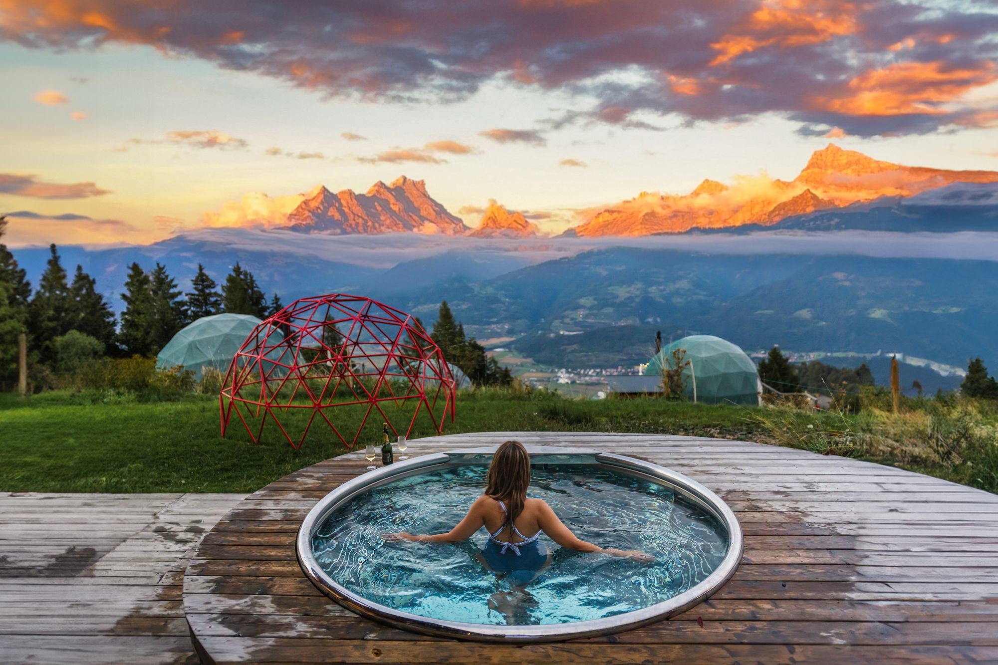 pool at Whitepod Hote