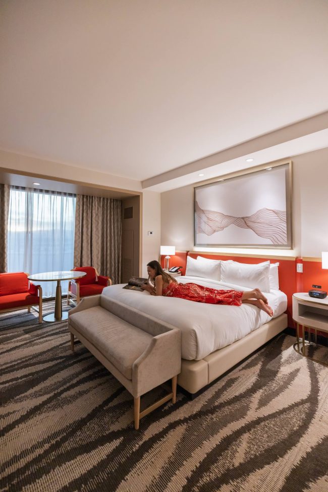 Conrad Resort World room in Las Vegas, Nevada